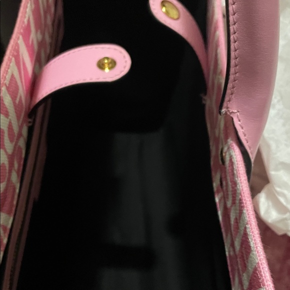 Versace Pink and White Logo Tote - Picture 15 of 16
